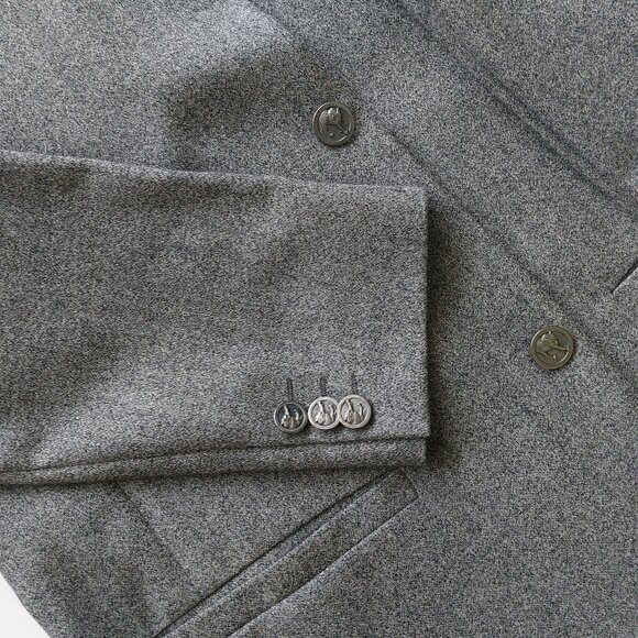 (SOLD) Versus Versace Vintage Grey Wool Men's Two Piece Suit Size 36/50 - Picture 6 of 12